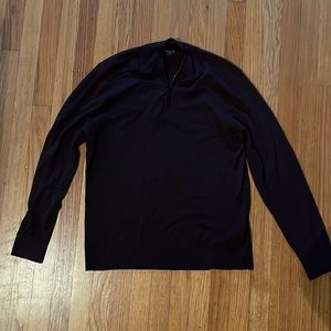 Smart wool collared sweater dark maroon/plum